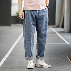 夏季薄款牛仔裤黄色贴标XZ304B-2-K916P50图片