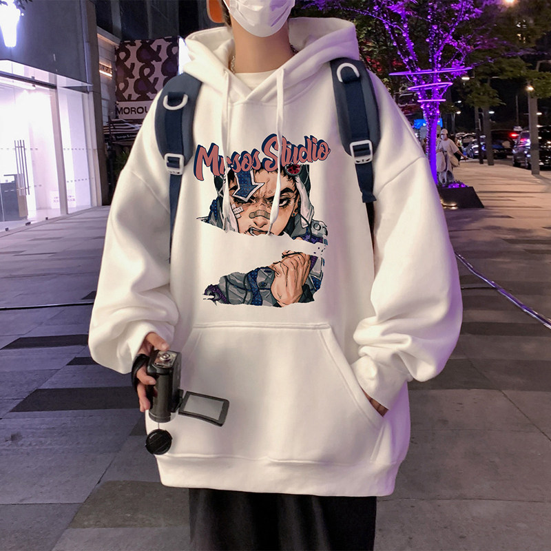 M020FP60新款连帽重磅卫衣男宽松上衣外套运动休闲帽衫图片