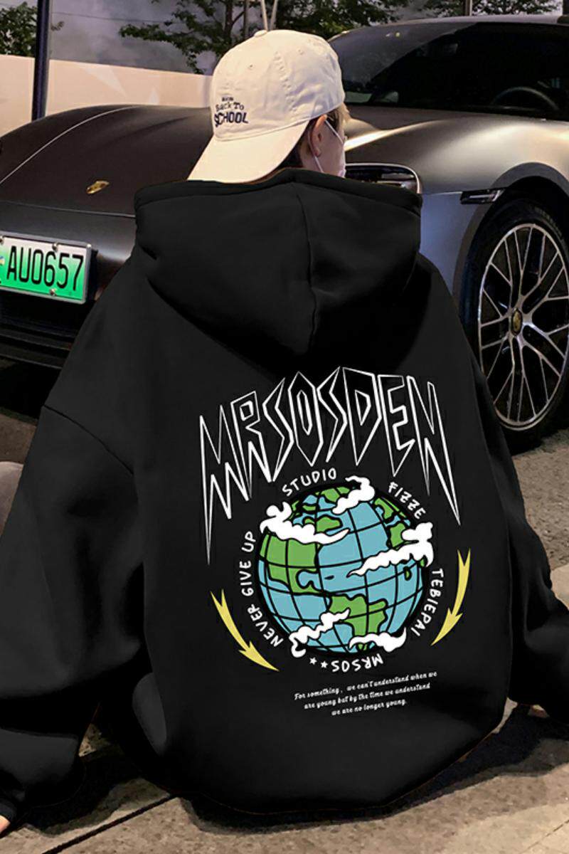 CM02FP60新款100%纯棉连帽卫衣高级感慵懒风休闲外套,男装卫衣,星座304A