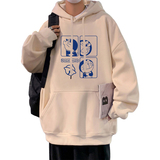 CM038FP60新款连帽卫衣帽衫宽松外套重磅卡通休闲衣服，男装卫衣，星座304A
