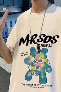 XZ304A-ST368BP25新款短袖男士潮牌港风t恤夏季新款时尚卡通潮流图片
