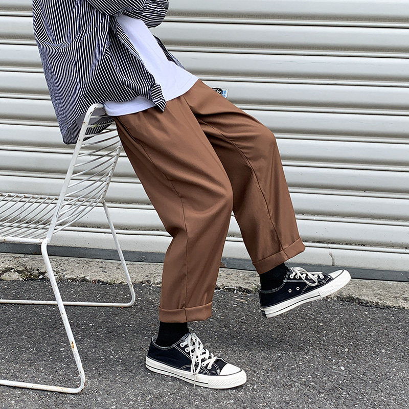 宽松薄款休闲西裤弹力垂感XZ304B-2-KZ501AP65图片