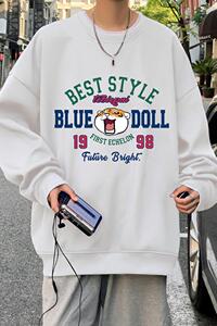 W399P35新款卫衣男宽松休闲运动青少年套头春秋男生无帽外套图片
