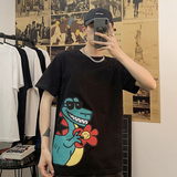 XZ304A-ST335BP25新款夏季短袖t恤男潮牌印花情侣打底衫潮流，男装T恤，星座304A