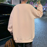 W535FP35新款宽松chic重磅休闲卫衣嘻哈套头圆领cityboy打底衣服，男装卫衣，星座304A