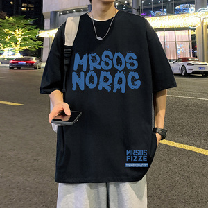 T362p26新款短袖T恤男薄款纯棉男装情侣宽松体恤休闲图片