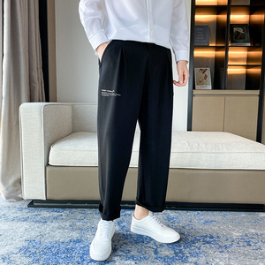 XZ304B-2-KZ506-A秋季潮流弹力垂感直筒小西裤轻熟风潮流图片