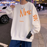 W503FP35加绒45新款圆领加绒卫衣内搭宽松休闲打底衫套头款，男装卫衣，星座304A