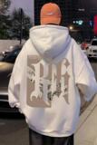 M003C新品美式重磅复古套头宽松情侣潮流外套连帽加绒卫衣男，男装卫衣，星座304A