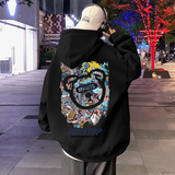 CM035FP60新品100%纯棉连帽卫衣套头帽衫港风宽松外套，男装卫衣，星座304A