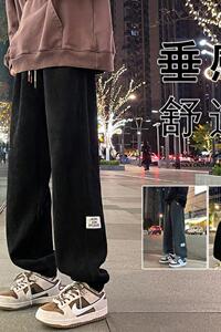 K899FP50加绒58新款微弹灯芯绒束脚裤卫裤阔腿工装休闲裤运动长裤图片