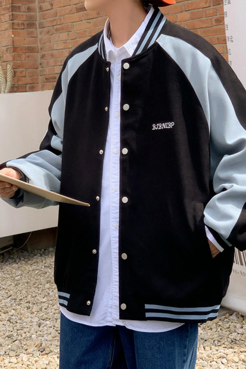 H128P65新款港风棒球服男美式飞行员夹克宽松外套,男装夹克,星座304A