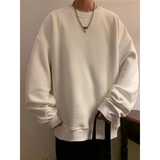 CW300FP32加绒42新品重磅宽松圆领卫衣休闲情侣长袖纯色上衣，男装卫衣，星座304A