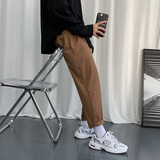 XZ304B-2-KZ511秋冬弹力小西裤束脚松紧腰垂感薄款修身休闲，男装西裤，星座304A