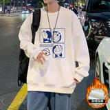 W333FP35加绒45新款卫衣男春秋季ins潮牌内搭打底衫长袖无帽外套，男装卫衣，星座304A