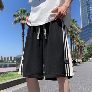 DK108FP38新款男士短裤外穿男生透气五5分运动裤休闲宽松中裤子图片