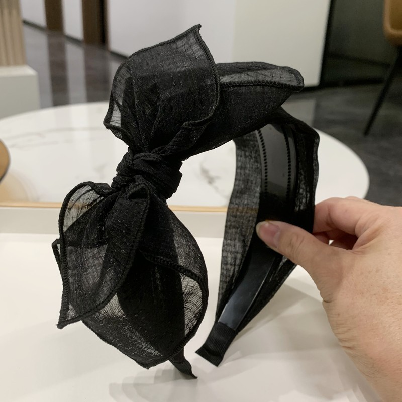 韩版蝴蝶结发箍带齿防滑压发