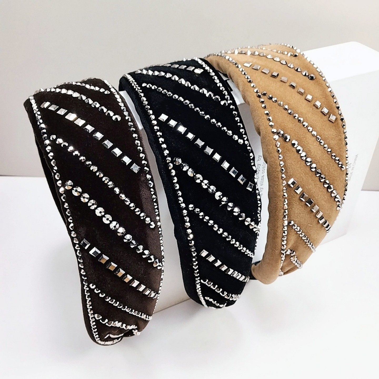 韩版丝绒海绵发箍女满天星水钻高颅顶复古高级感轻奢头箍时尚发卡,饰品/流行首饰/时尚饰品新,发饰,淘宝优惠券,粉丝福利购,淘宝优惠卷