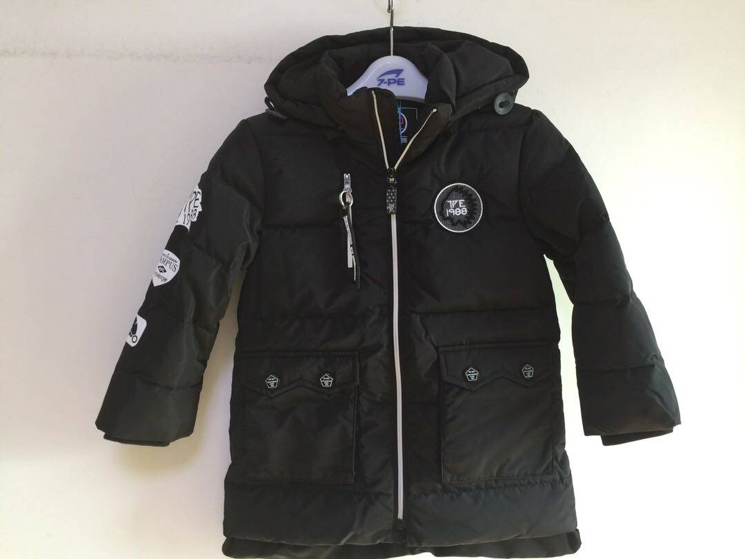 七波辉童装A53825中长款羽绒服正品男童白鸭绒保暖外衣聚酯纤维,童装/婴儿装/亲子装,羽绒服,淘宝优惠券,粉丝福利购,淘宝优惠卷