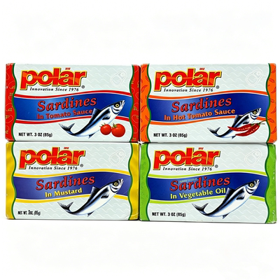 Polar 芥末 油浸 辣番茄金枪鱼罐头 Sardines In Mustard Oil