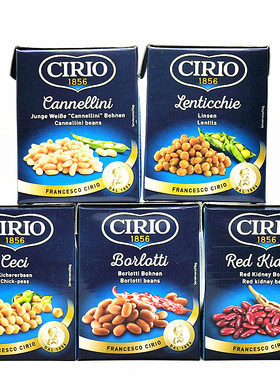 Cirio Beans茄意欧即食红腰豆鹰嘴豆白豆沙拉蔬菜罐头可长期储存