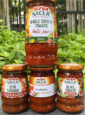 Sacla Pasta Sauce意大利萨克拉罗勒橄榄樱桃香蒜晒干番茄意粉酱