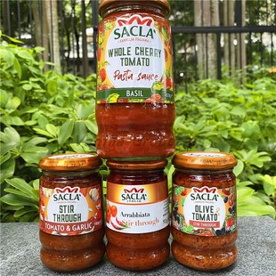 Sacla Pasta Sauce意大利萨克拉罗勒橄榄樱桃香蒜晒干番茄意粉酱