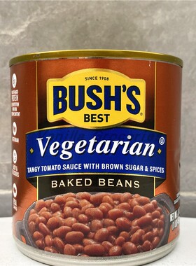 454g BUSH'S BEST VEGETARIAN  BAKED BEANS美国布什素食焗豆罐头