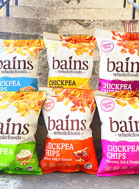 100g澳大利亚进口贝恩斯无麸质鹰嘴豆脆片Bains Chickpea Chips