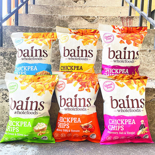 100g澳大利亚进口贝恩斯无麸质鹰嘴豆脆片Bains Chickpea Chips