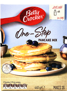 440g BETTY CROCKER Pancake Mix进口贝蒂妙厨煎班戟饼制作用粉