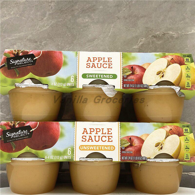 Signature Select Apple Sauce 美国进口塞夫威牌苹果酱 苹果泥