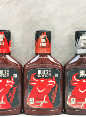 510g Bull's-eye BBQ Sauce美国卡夫牛眼牌原味 烟熏烧烤调味酱