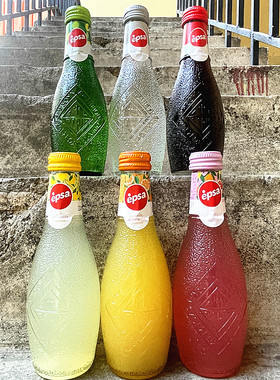 232ml希腊艾普萨苏打水 果汁汽水碳酸饮料Epsa Lemon Lime Soda