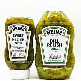 Heinz Relish亨氏甜酸黄瓜蓉酱青瓜酱甜味泡菜酱汉堡热狗酱 Sweet