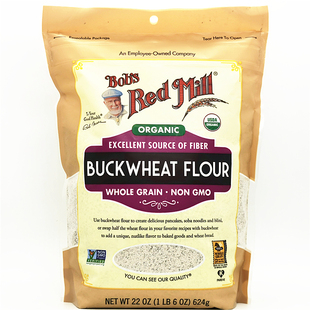 624g Bob's Red Mill Organic Buckwheat Flour鲍勃红磨坊荞麦粉