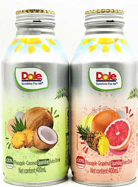 Dole Pineapple Sparkling Juice Drink都乐菠萝椰子气泡果汁饮料