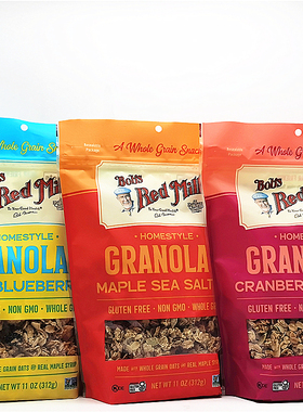 BOB'S Red Mill Granola Cereal鲍勃红磨坊无麸质水果味麦片