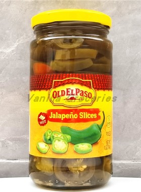 Old El Paso Jalapeno Slices Pickled美国欧帕墨西哥风味泡辣椒