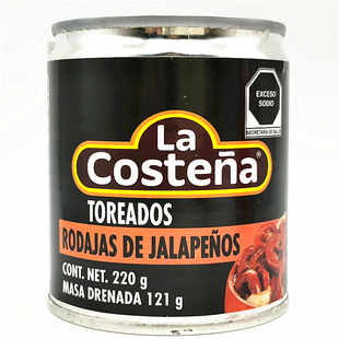 La Costena Red Jalapeno Toreados乐口泰烤红哈雷派尼奥切片辣椒