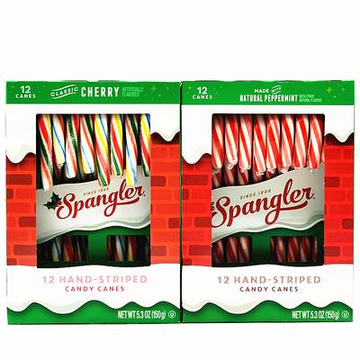 美国圣诞节薄荷樱桃混合拐杖糖