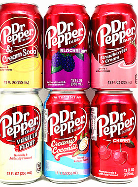355ml美国命运石之门胡椒博士汽水星锑船长怪味碳酸饮料Dr Pepper