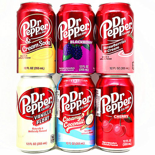 355ml美国命运石之门胡椒博士汽水星锑船长怪味碳酸饮料Dr Pepper