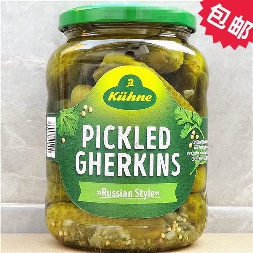 冠利低卡俄式青瓜gherkins酱腌菜