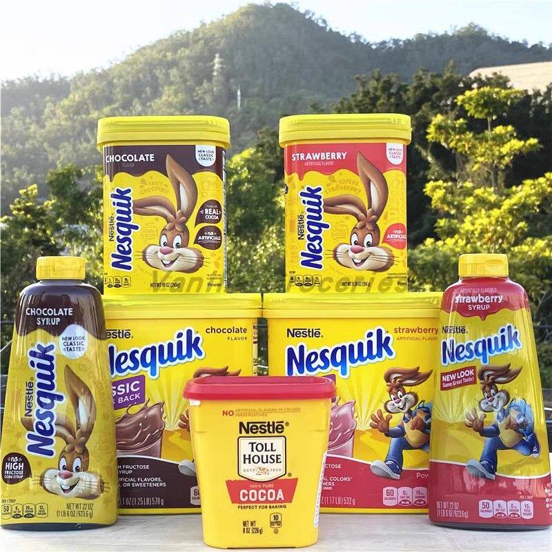 Nestle Nesquik Chocolate Syrup美国原装进口雀巢巧克力酱冲饮粉