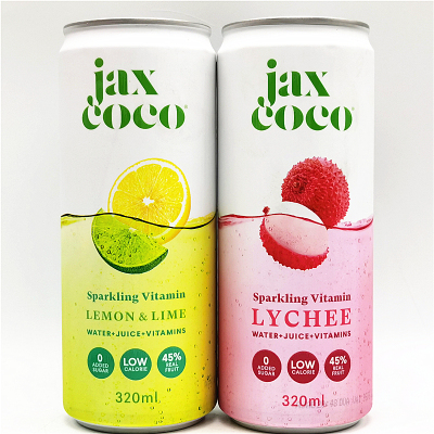 Jax Coco Sparkling Vitamin Water珏士高柠檬 荔枝维生素气泡水