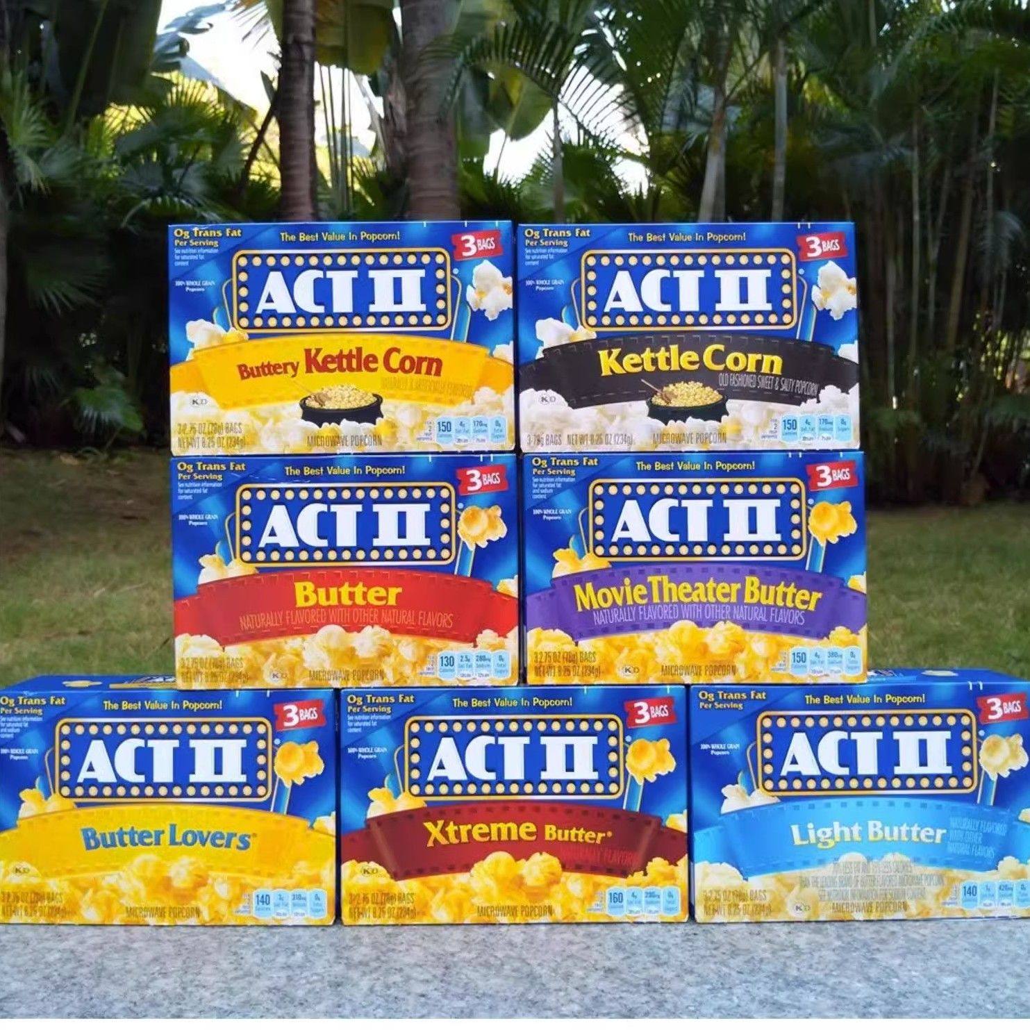 ACT Ⅱ Microwave Popcorn进口艾可提微波炉黄油咸味爆米花玉米花