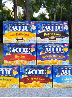 ACT Ⅱ Microwave Popcorn进口艾可提微波炉黄油咸味爆米花玉米花