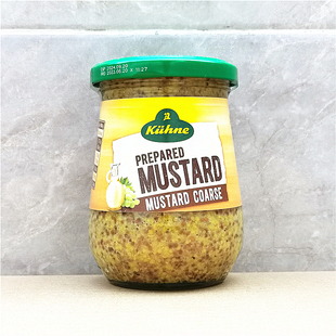 250g Kuhne Coarse Mustard Sauce冠利粗粒芥末酱烤肉汉堡沙拉酱