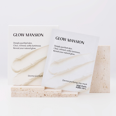 皮肤好干净▲韩国 GLOW MANSION 净肤火山泥面膜舒缓提亮清理毛孔